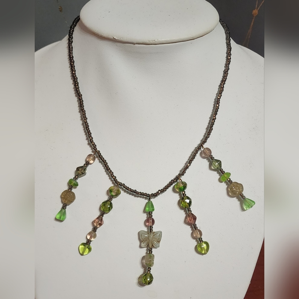 Handmade Vintage Beads Necklace